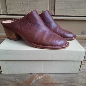 Clarks Leather Mules